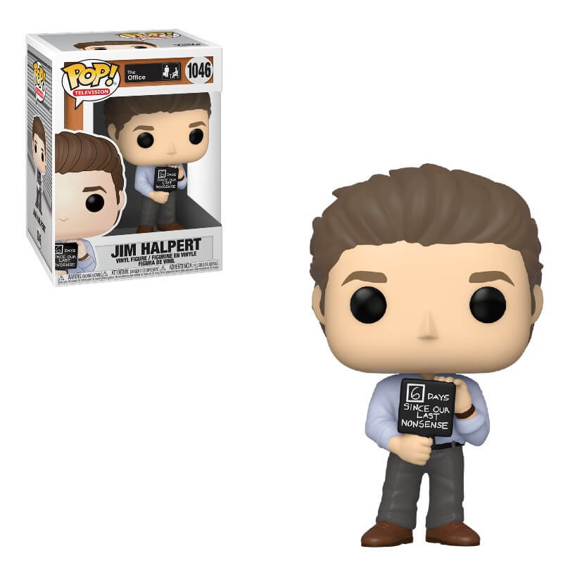 The Office Jim Halpert w/ Nonsense Sign Funko Pop #1046 Television